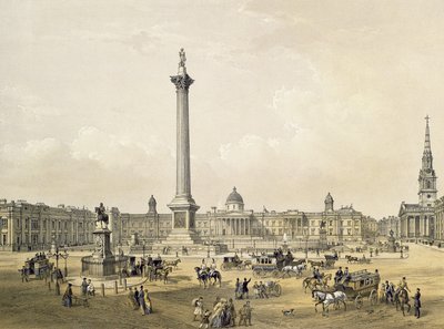 Trafalgar Square, met De National Gallery en St. Martin